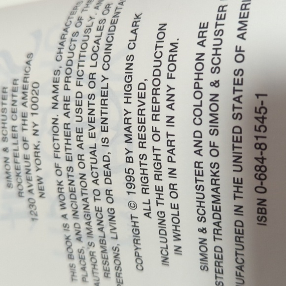 Mary Higgins Clark Silent Night Hardback Book Large Print 1995 Novel - Picture 4 of 6